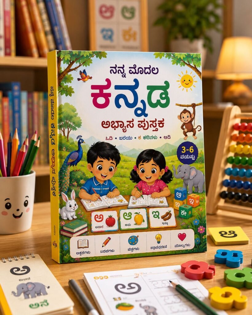 Kids Kannada educational books for learning and development